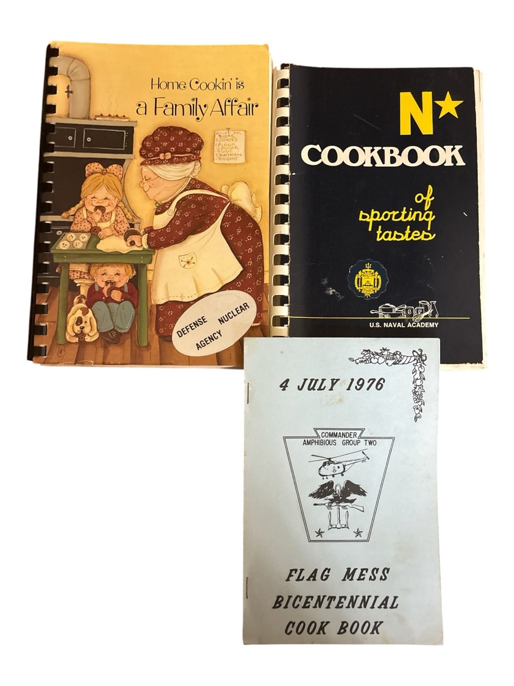 Military cookbooks -3- naval academy, amphibious group & defense nuclear agency